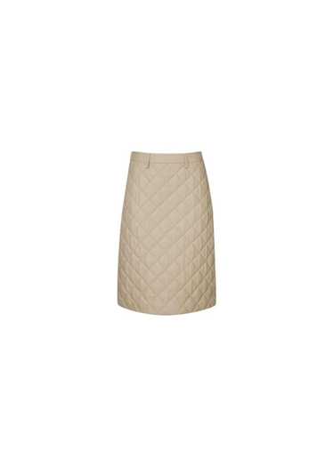 Dodo Bar Or Luna Quilted Leather Midi Skirt - image 1