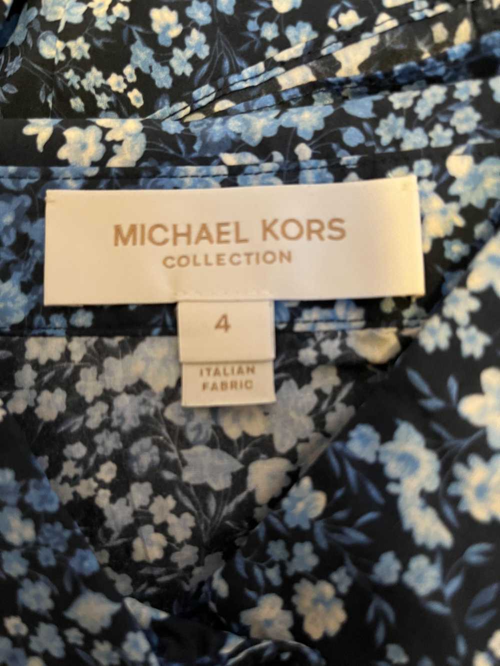 Michael Kors Collection blue ditzy floral shirt-w… - image 3