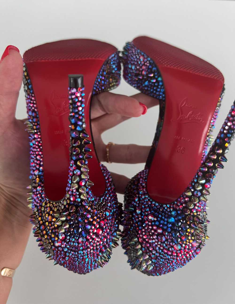 Christian Louboutin Multicolour crystal embellish… - image 6