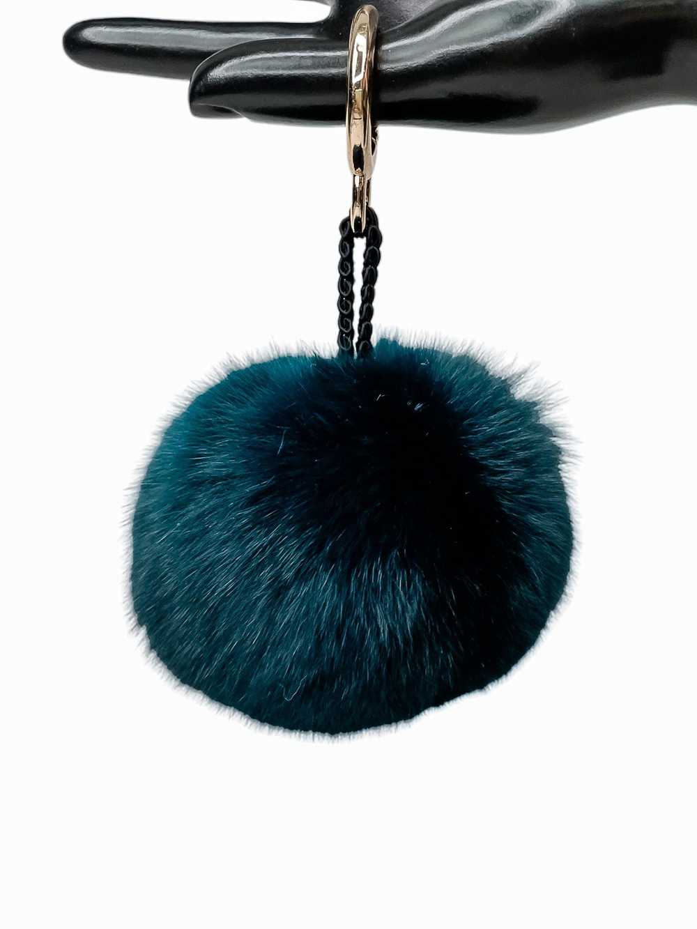 FurbySD Teal chinchilla fur charm - image 2