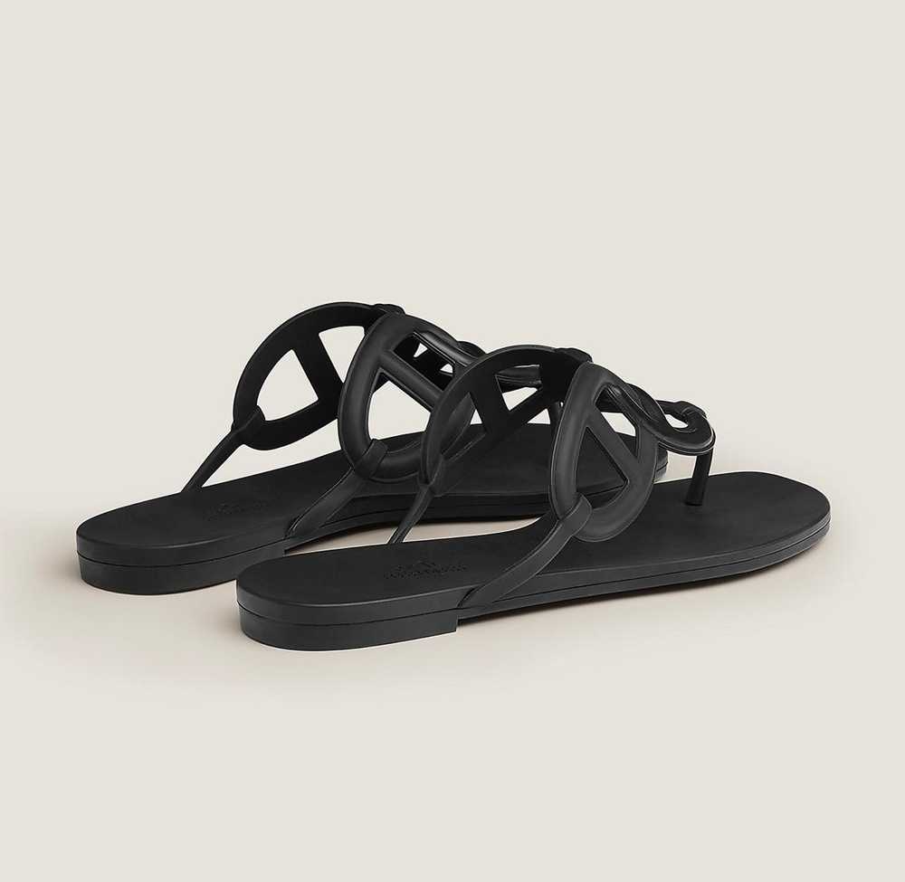 Hermes Black Egerie Sandals - image 10