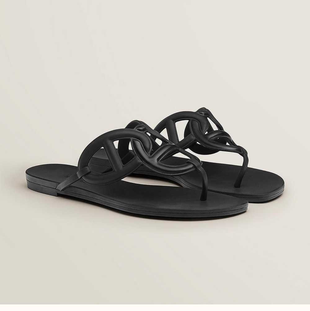 Hermes Black Egerie Sandals - image 7