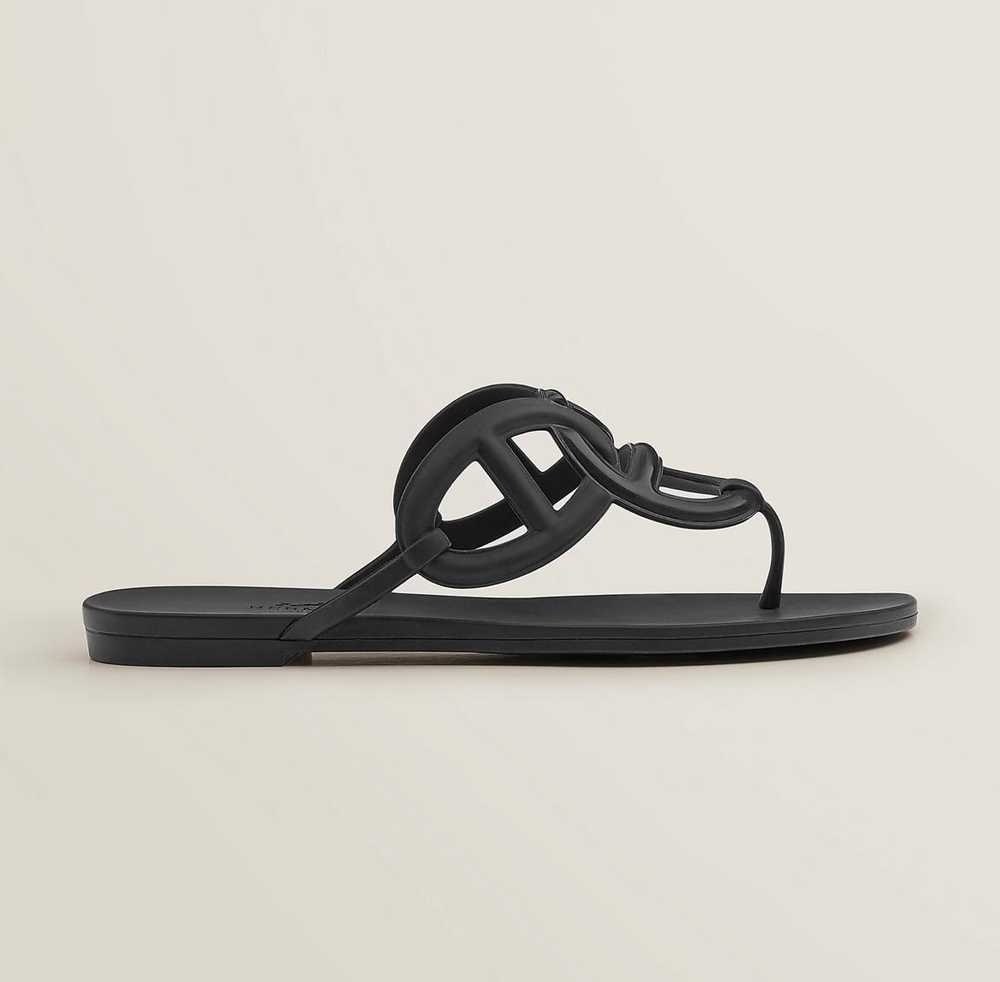 Hermes Black Egerie Sandals - image 8