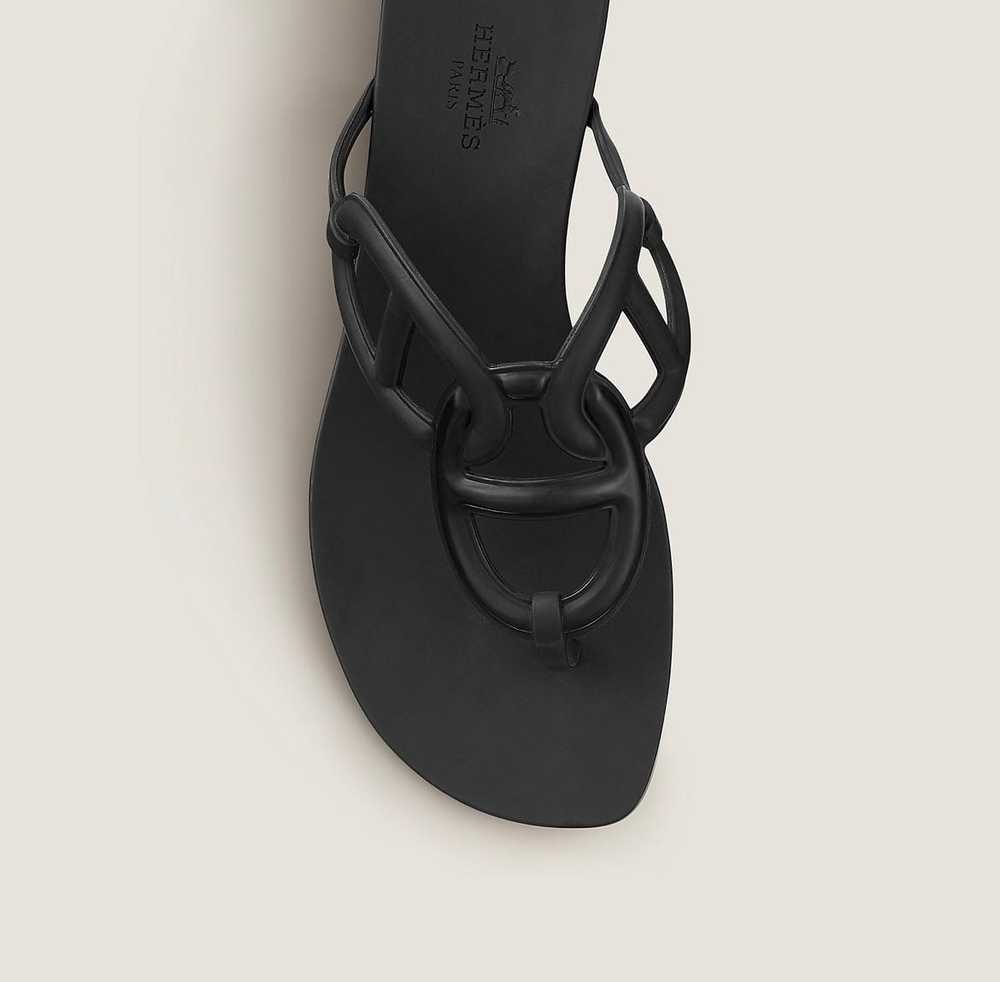 Hermes Black Egerie Sandals - image 9