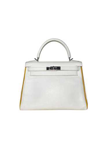 Hermes Jaune Ambre & White Special Order Epsom Kel