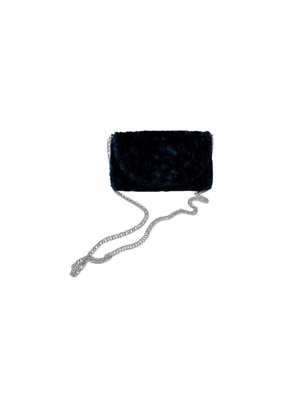 FurbySD Blue Shearling Shoulder Bag - image 1