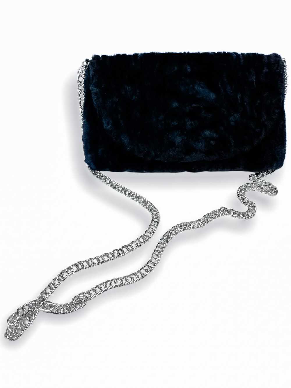 FurbySD Blue Shearling Shoulder Bag - image 2