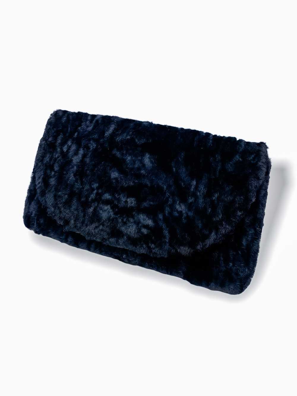 FurbySD Blue Shearling Shoulder Bag - image 4