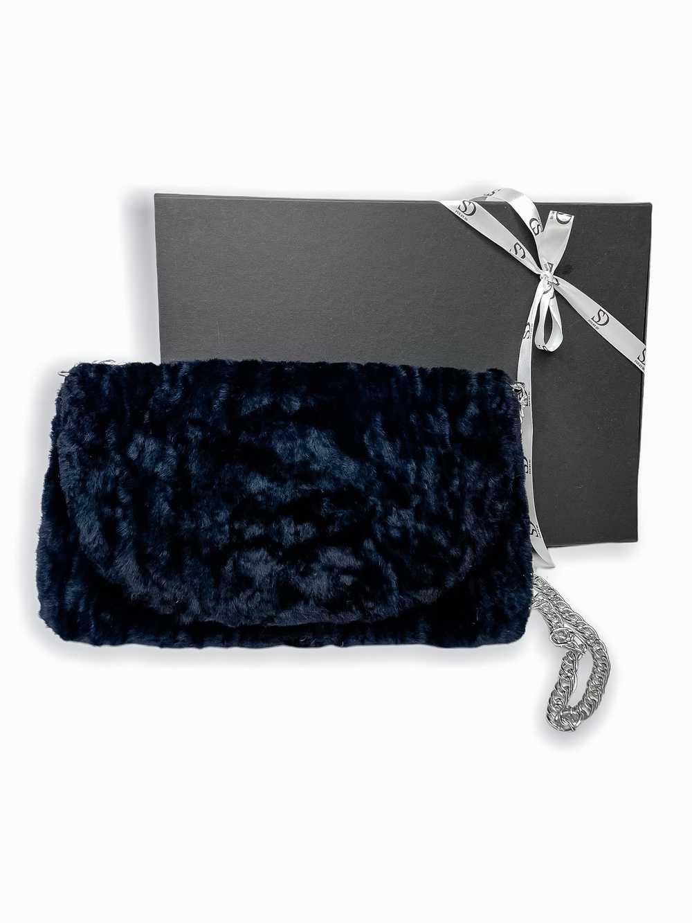 FurbySD Blue Shearling Shoulder Bag - image 7