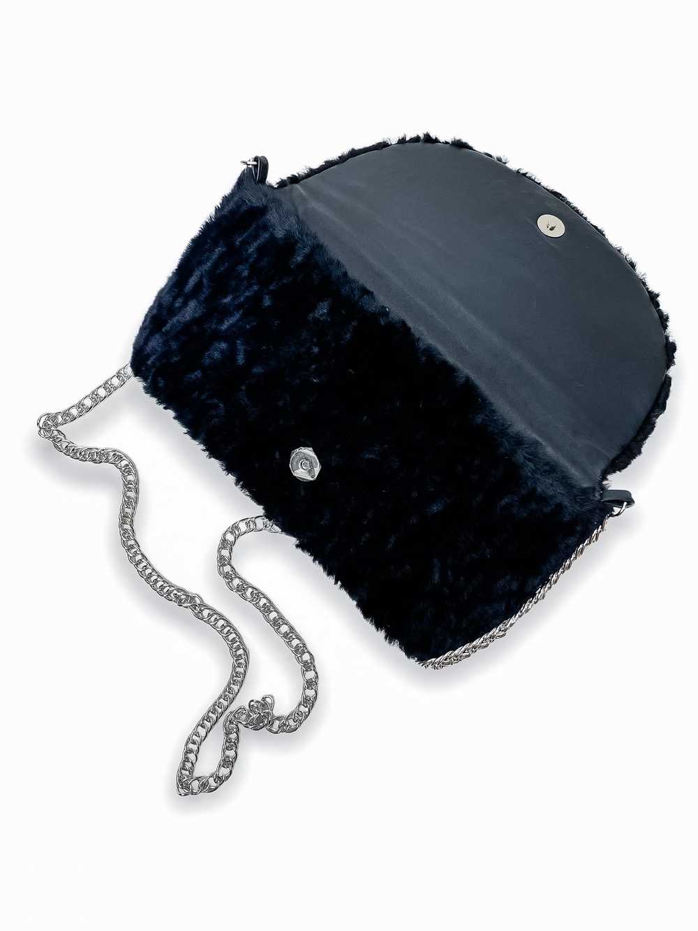 FurbySD Blue Shearling Shoulder Bag - image 8