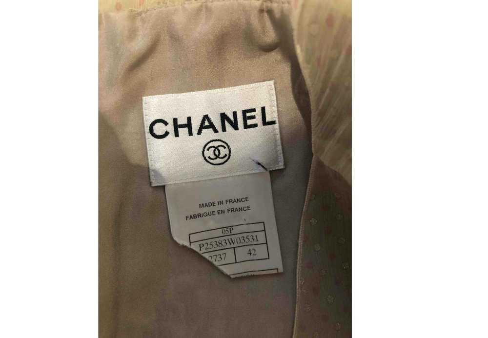 Chanel Tweed & Silk Cocktail Dress - image 6