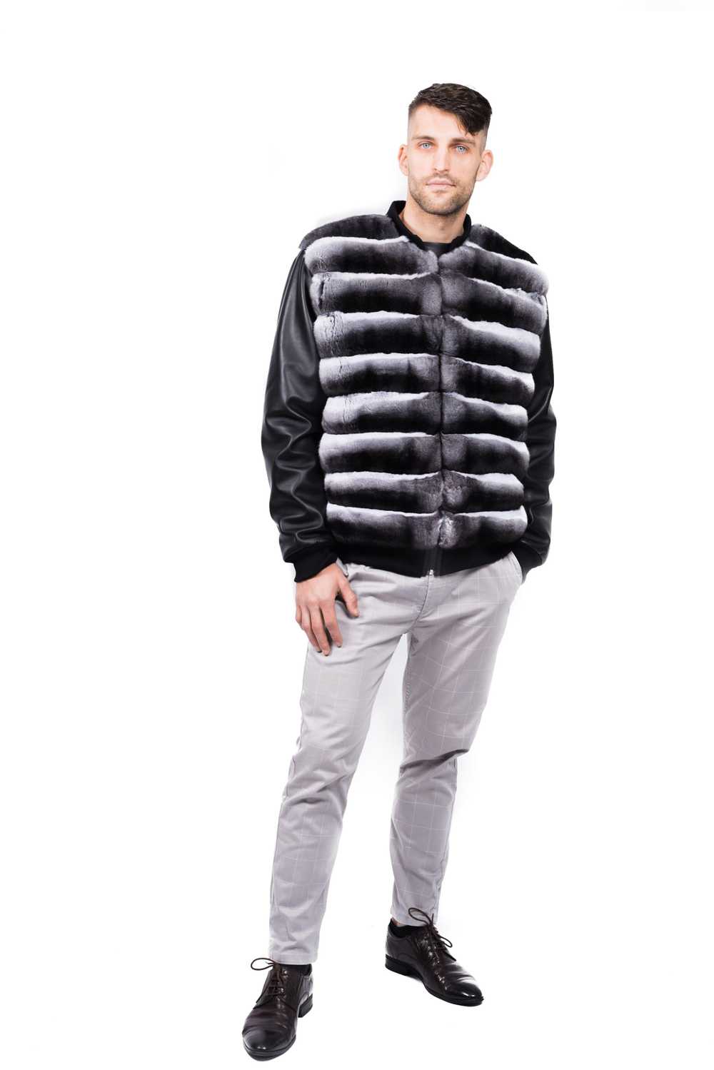 FurbySD Mink Fur & Leather Bomber Jacket - image 11