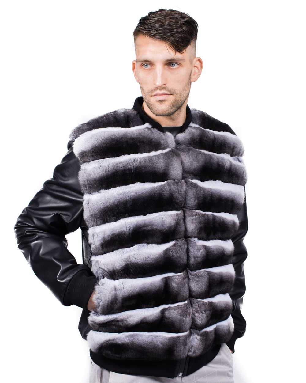 FurbySD Mink Fur & Leather Bomber Jacket - image 12