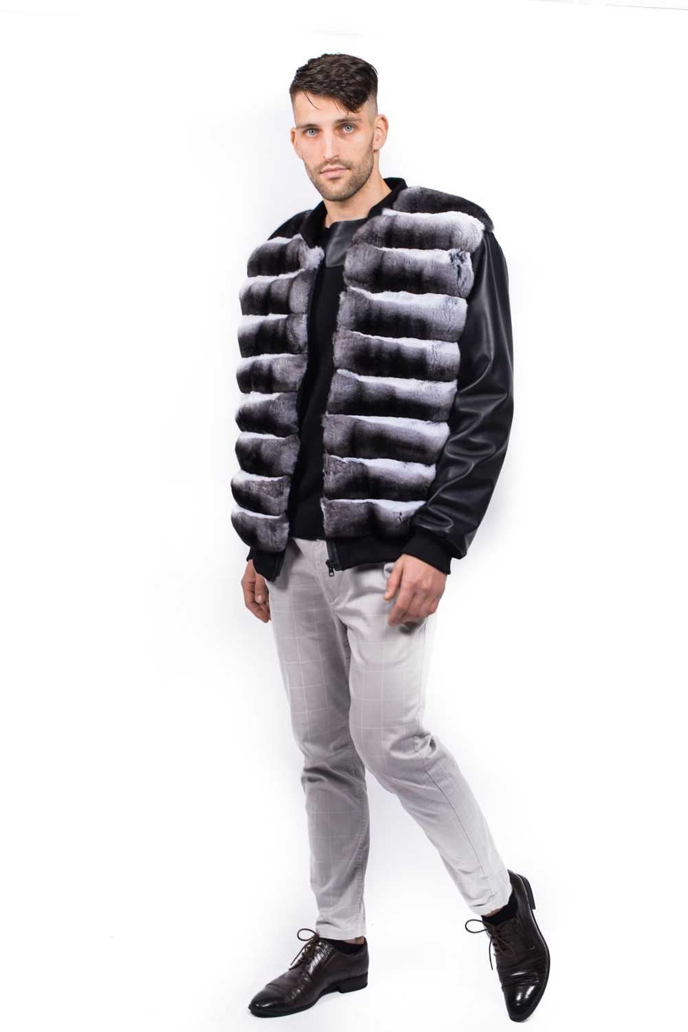 FurbySD Mink Fur & Leather Bomber Jacket - image 5