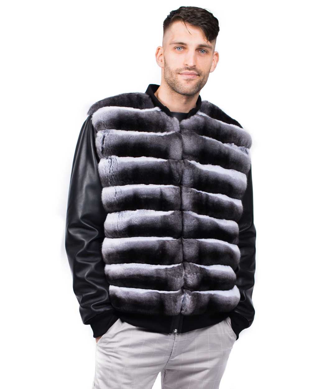 FurbySD Mink Fur & Leather Bomber Jacket - image 9