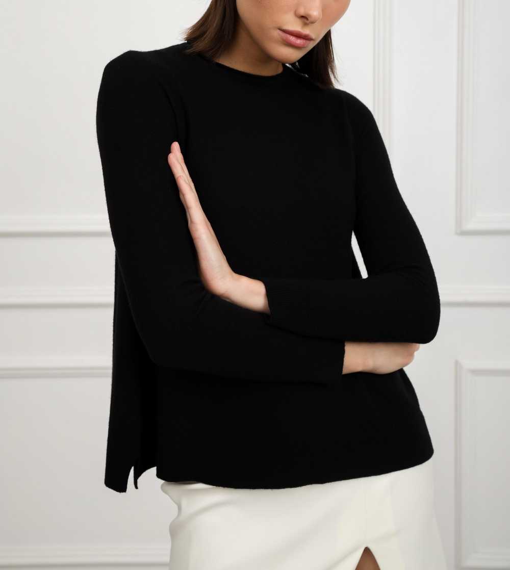 The Row Black Merino Wool & Cashmere Jumper - image 4