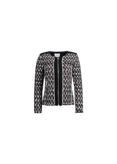 Iro Leather Trimmed Tweed Jacket - image 1