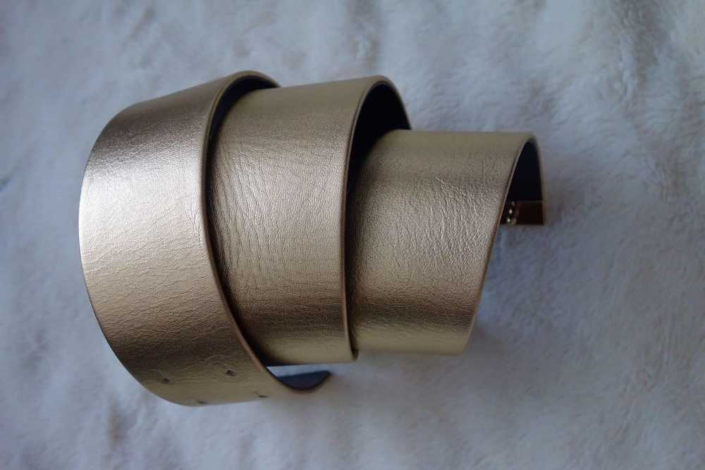 MaxMara gold leather belt L - image 4