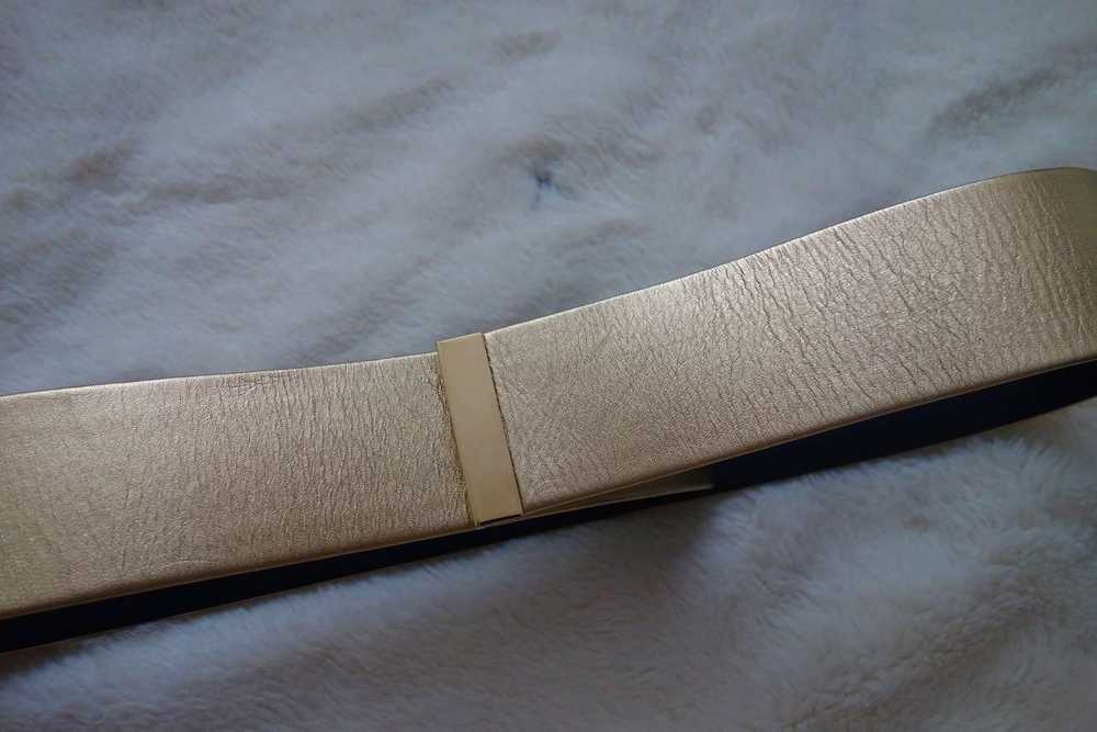 MaxMara gold leather belt L - image 5