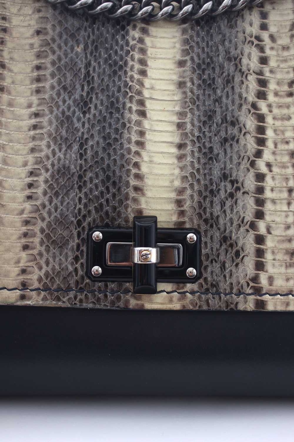 Lanvin Leather & Snakeskin Happy Shoulder Bag - image 2