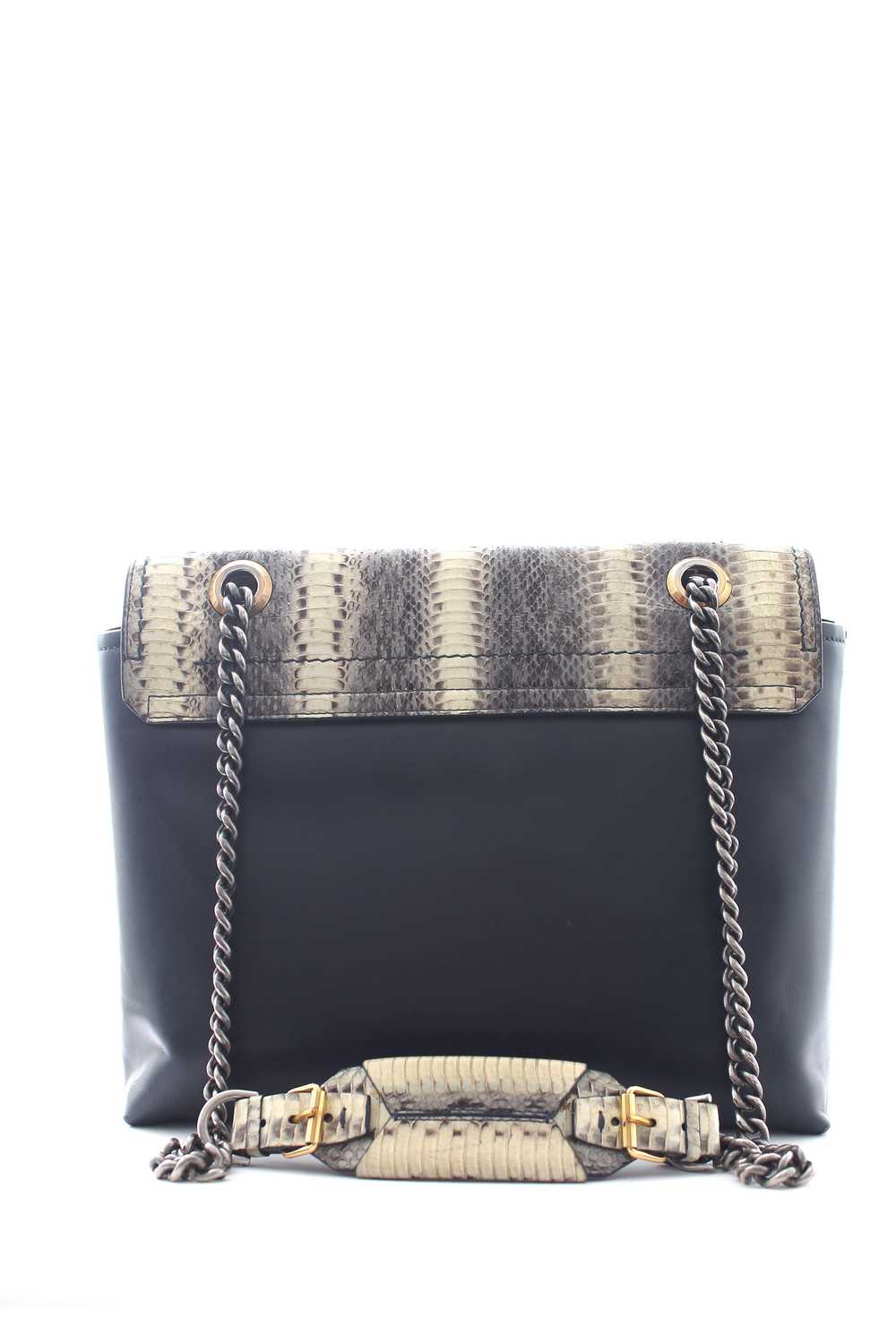 Lanvin Leather & Snakeskin Happy Shoulder Bag - image 4