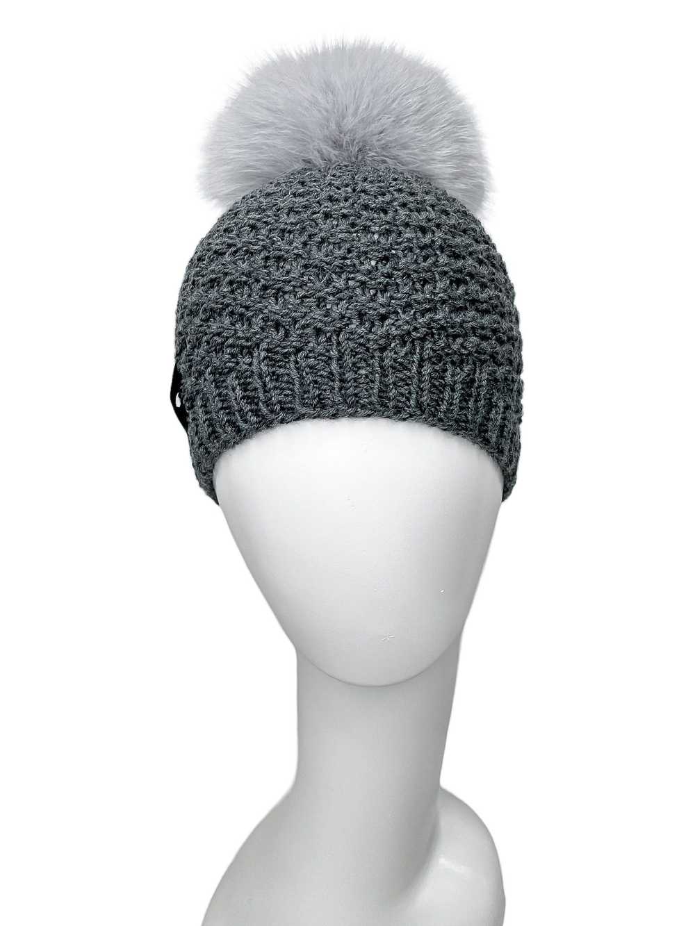 FurbySD Merino Wool Beanie with Fox Fur Pom Pom - image 6