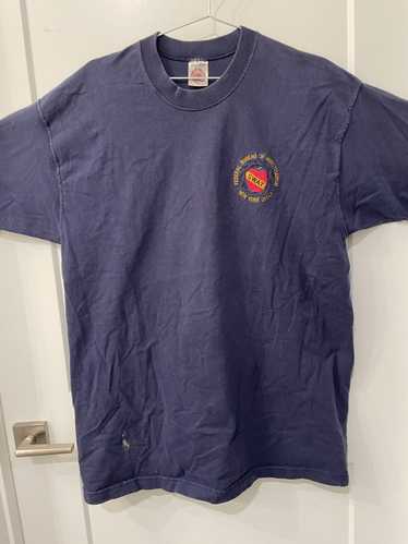 Vintage FBI NYC Vintage Embroidered T Shirt XL