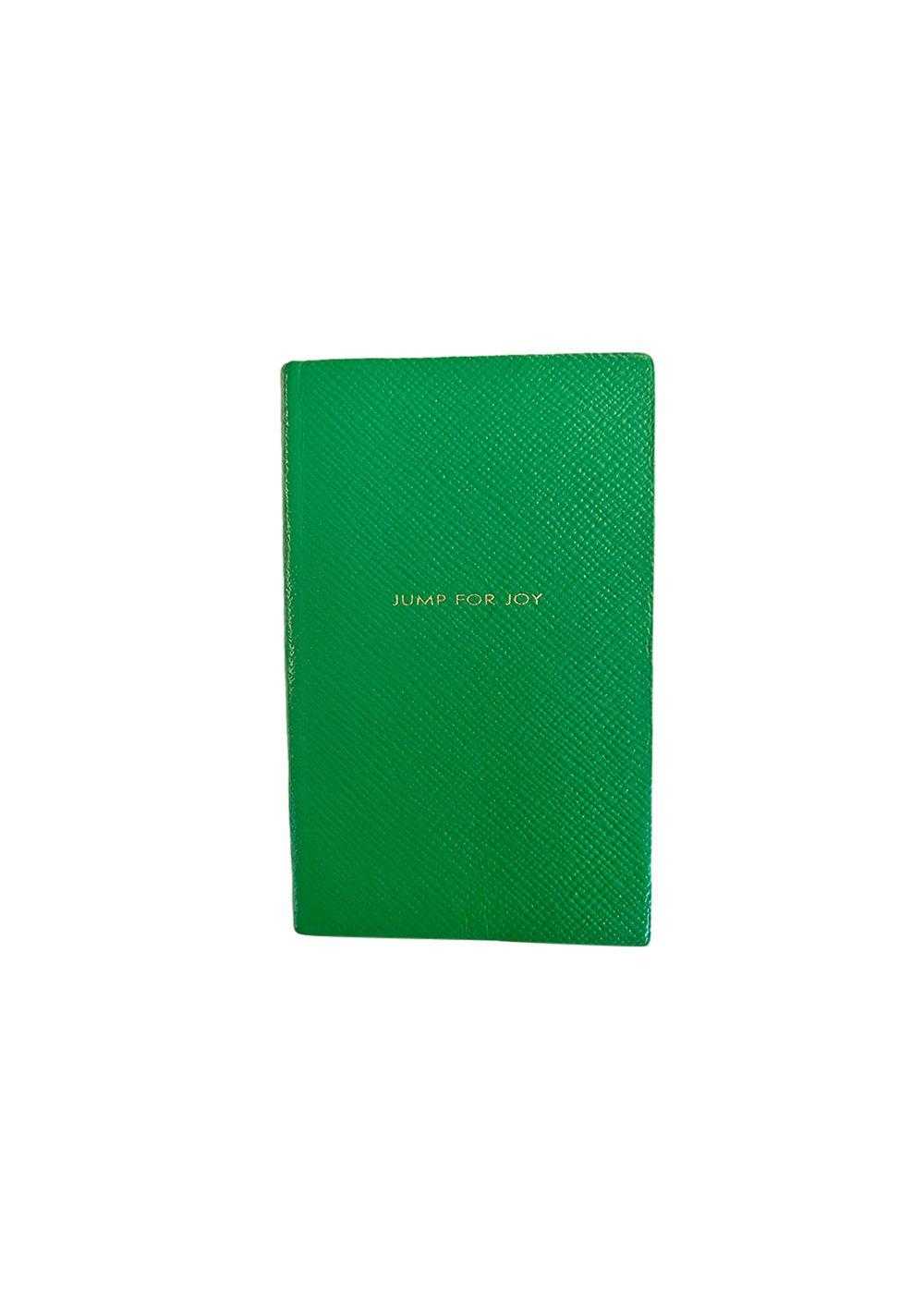 Smythson Green Jump for Joy Notebook - image 1