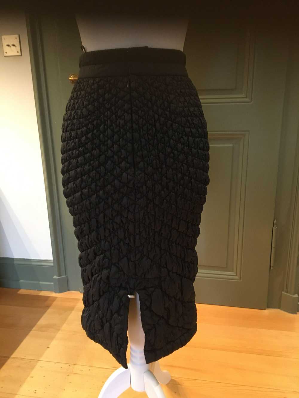 Ermanno Scervino Black Matelasse Skirt - image 6