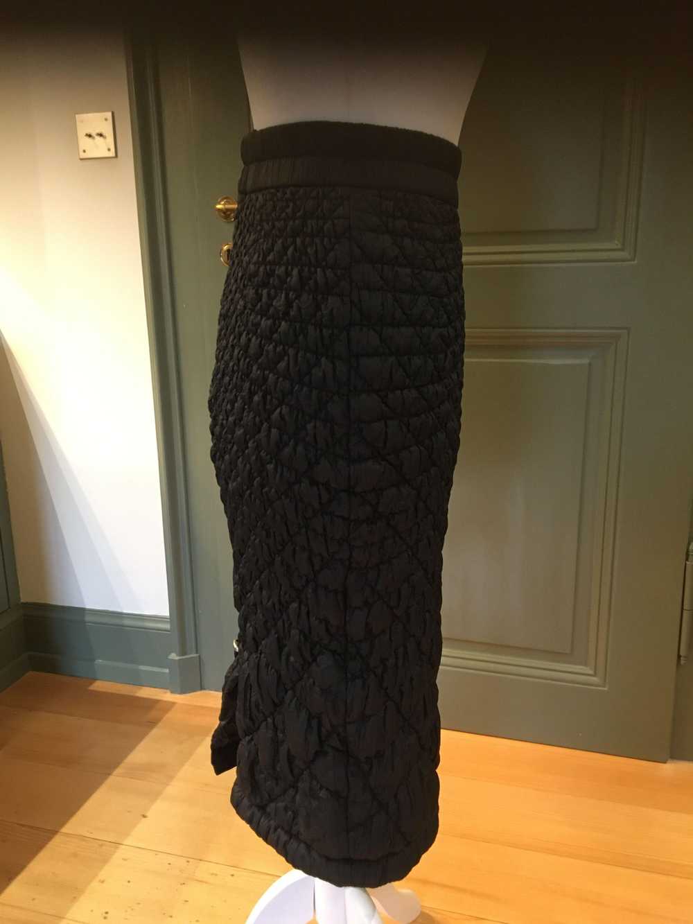 Ermanno Scervino Black Matelasse Skirt - image 8