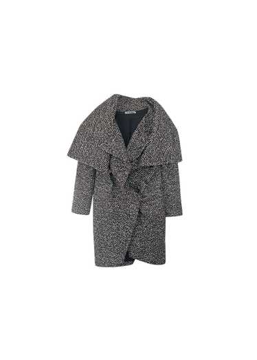 Jil Sander Tweed Wool Funnel Wrap coat - image 1