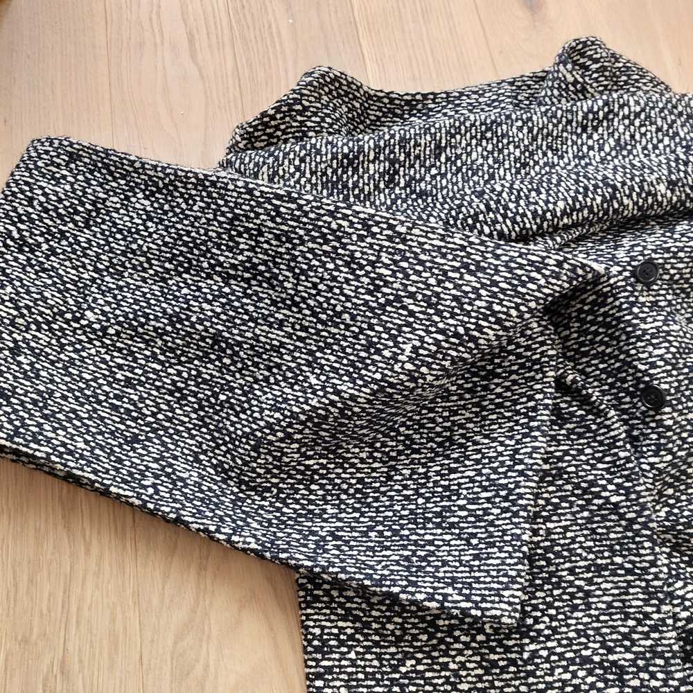 Jil Sander Tweed Wool Funnel Wrap coat - image 6