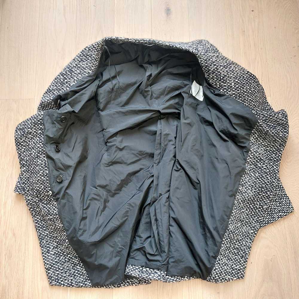 Jil Sander Tweed Wool Funnel Wrap coat - image 8