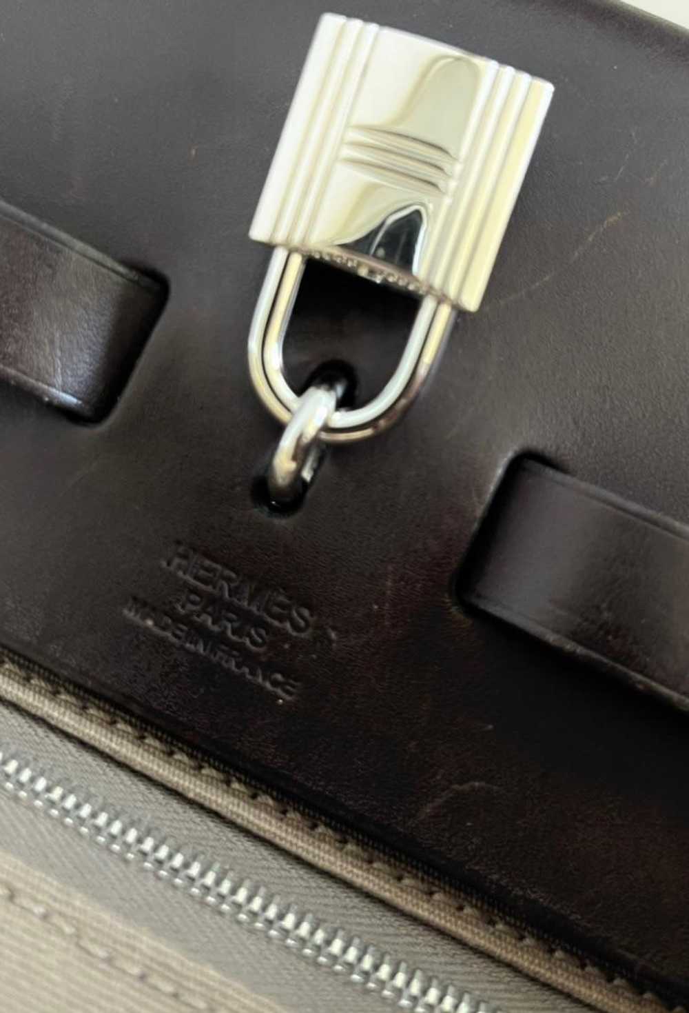 Hermes Canvas & Leather Herbag Zip 35 PHW - image 10