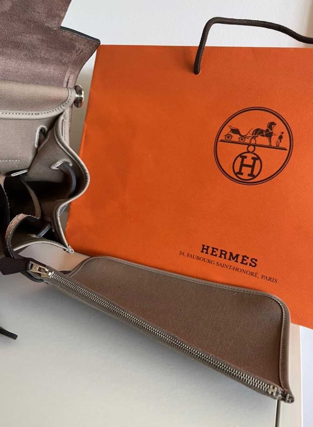 Hermes Canvas & Leather Herbag Zip 35 PHW - image 7