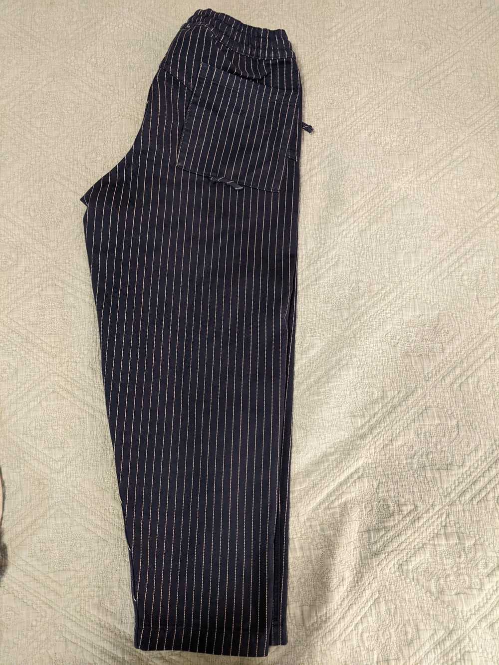 YMC Alva Garment-Dyed Pinstriped Twill Drawstring… - image 2