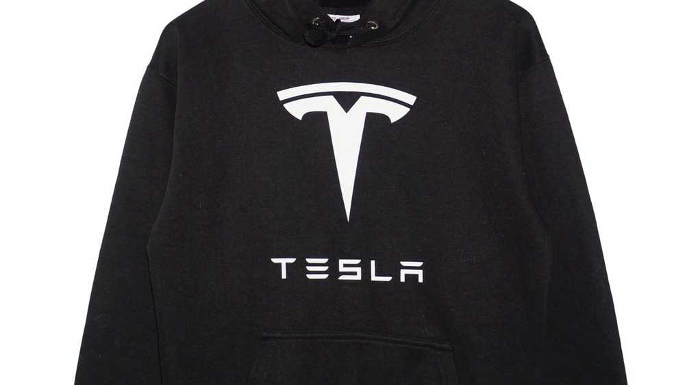 Tesla Tesla Official Big Logo Hoodie Sweatshirt - image 2