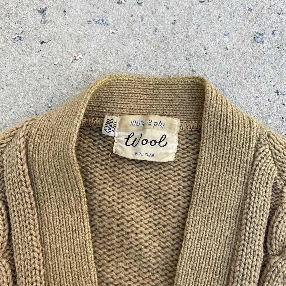 Vintage VINTAGE 1950s 1960s 2ply Wool Cardigan - image 3