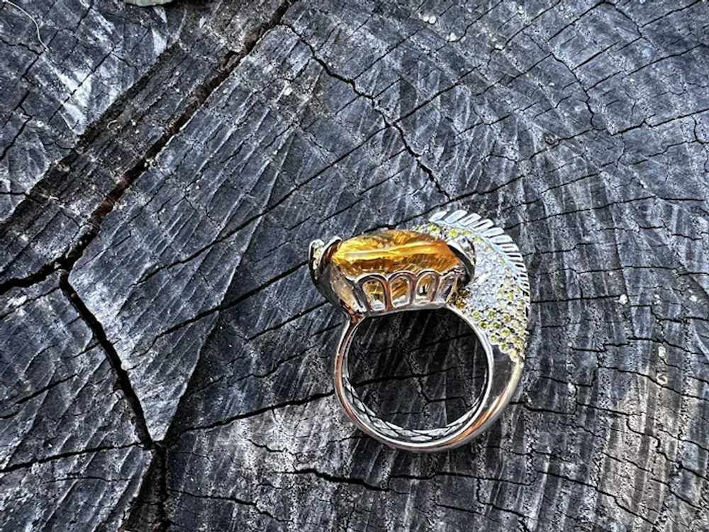 18K Yellow Gold Citrine, Yellow and White Diamond… - image 10