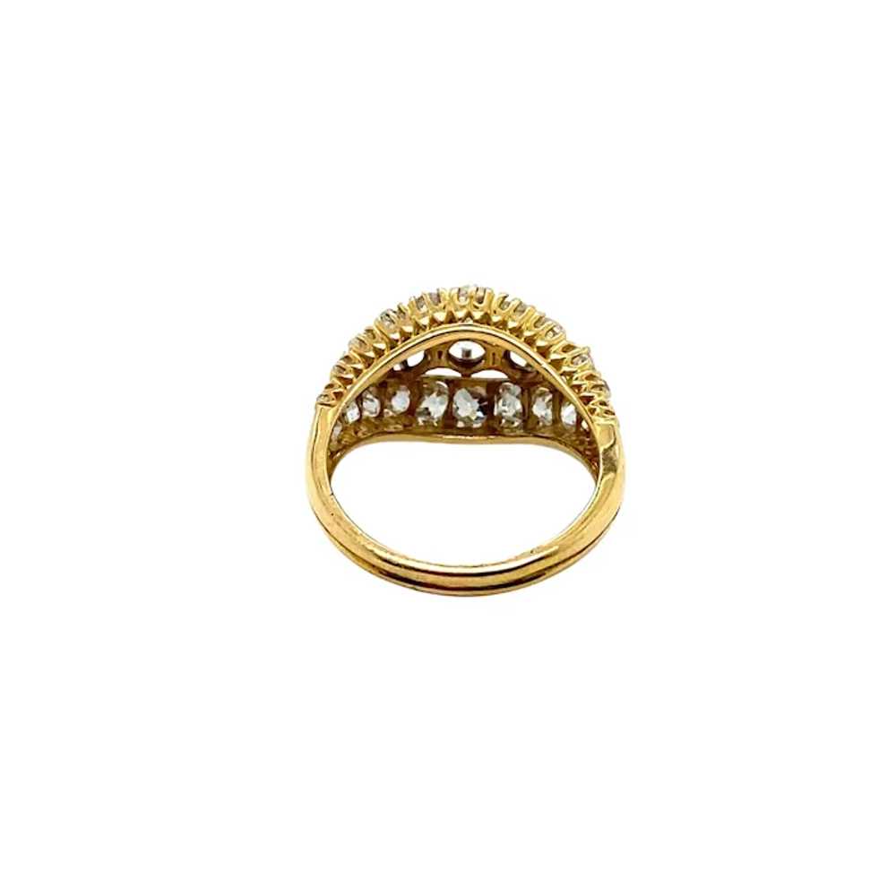 Antique 18K Yellow Gold Diamond Ring - image 3