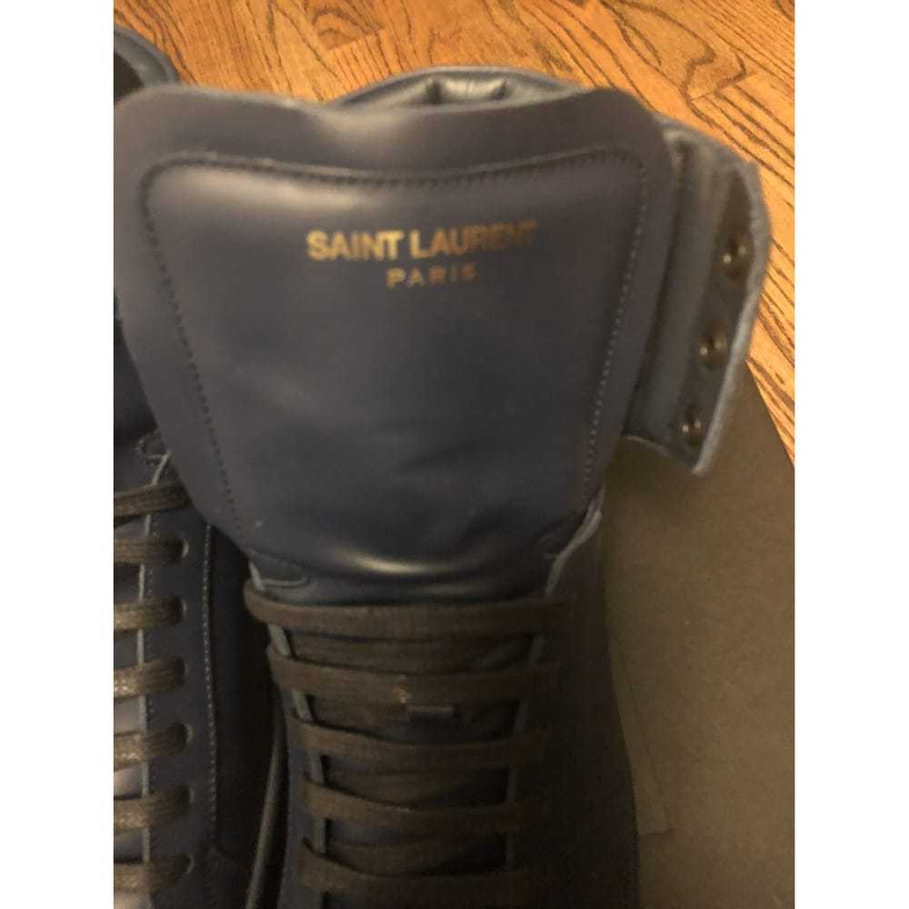 Saint Laurent Leather high trainers - image 5