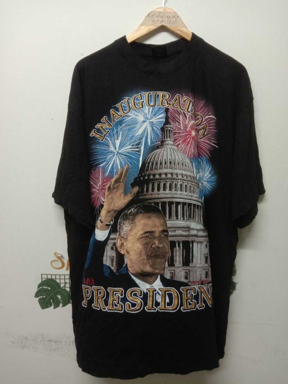 Obama × Rap Tees × Vintage Vintage 2009 Obama Ina… - image 1