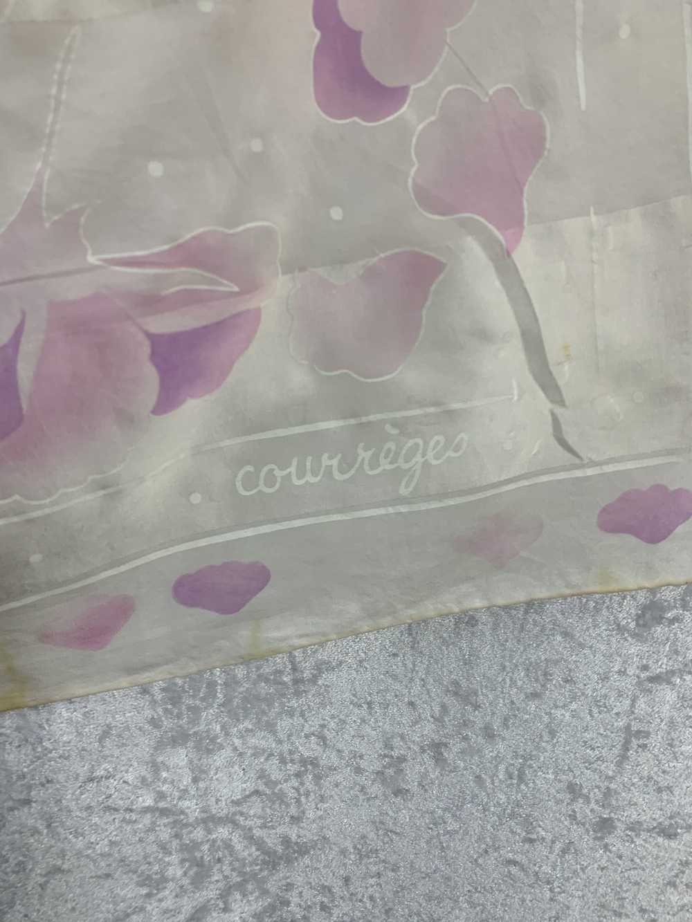 Courreges × Vintage Vintage Courreges Silk Scarf/… - image 3