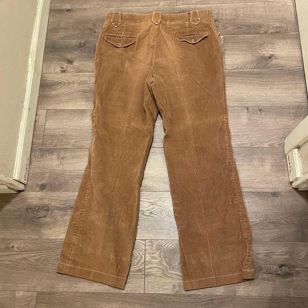 Vintage 80s VTG Tan Chunky Cotton Corduroy Pants … - image 7