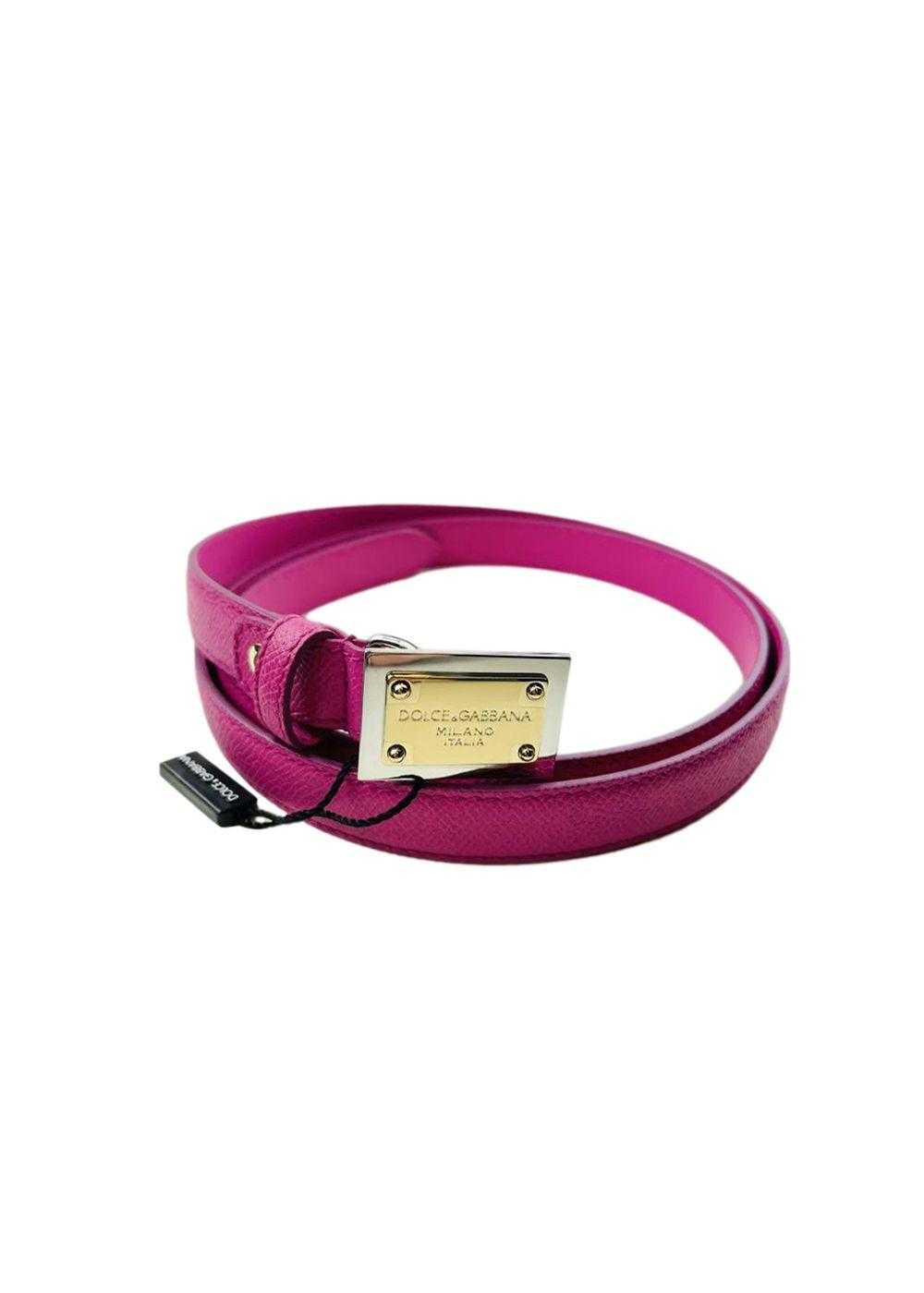 Product Details Pink Leather Belt - Size 85 - image 1