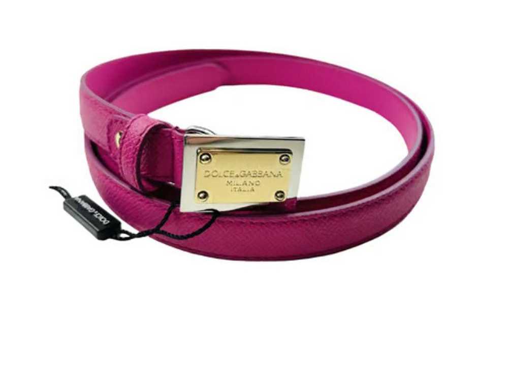 Product Details Pink Leather Belt - Size 85 - image 2