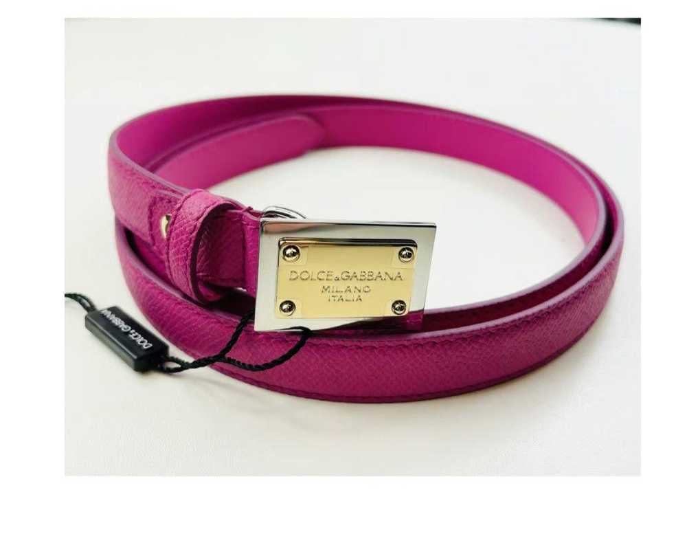 Product Details Pink Leather Belt - Size 85 - image 5