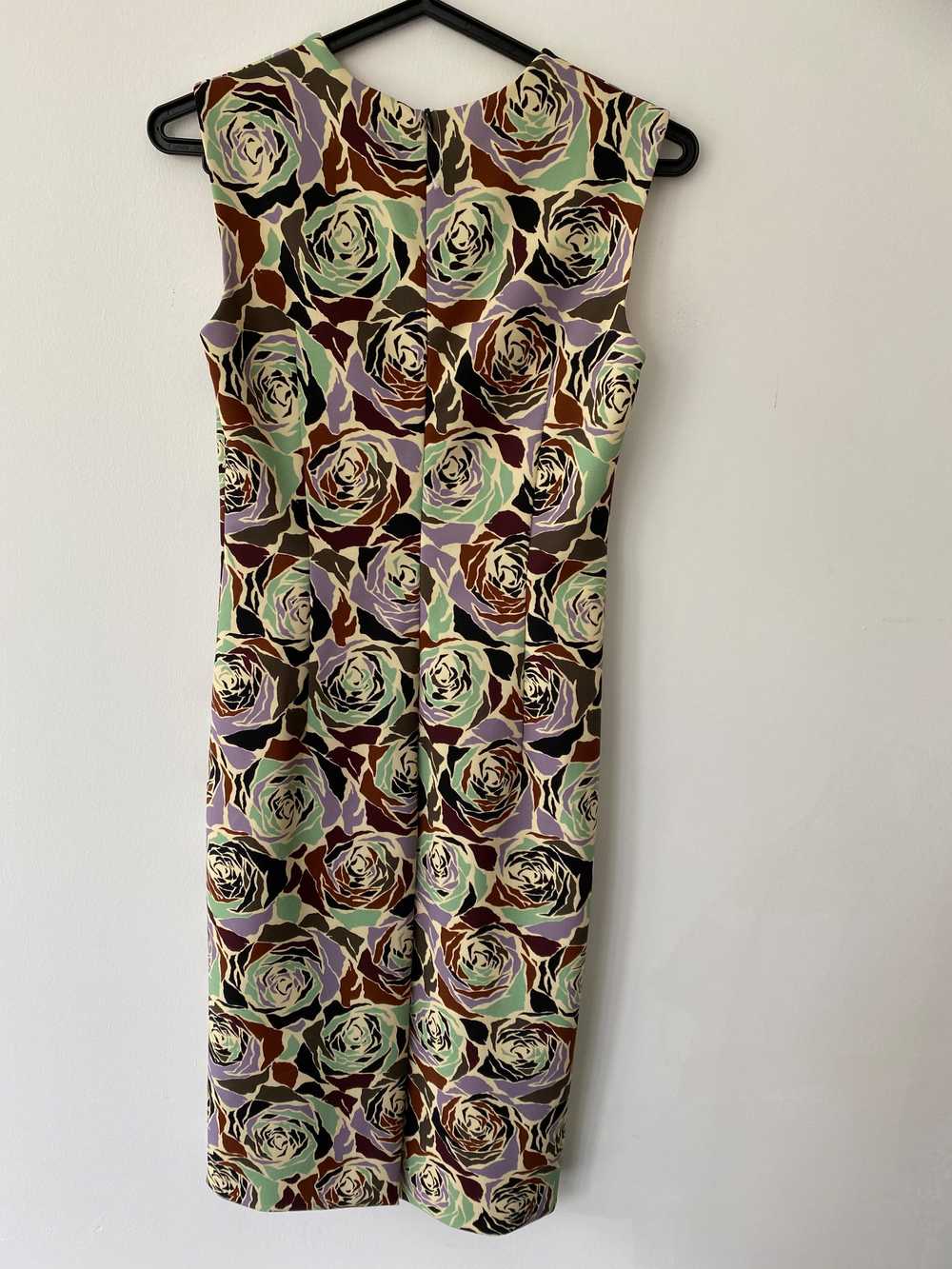 Dries Van Noten Rose Print Sleeveless Midi Dress - image 4