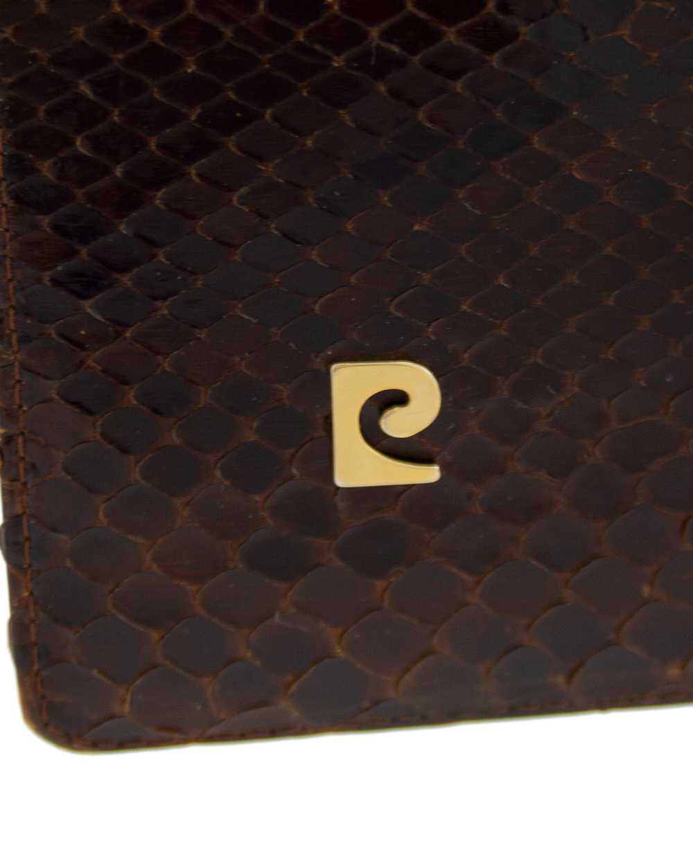 Pierre Cardin Brown Top Handle Clutch - image 5