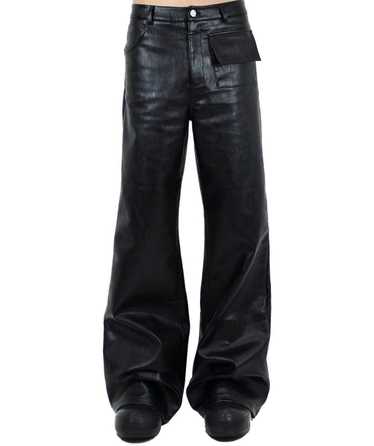 パンツ Ranger Cartel leather wide flare pants V2 black flared leather pants – ranger